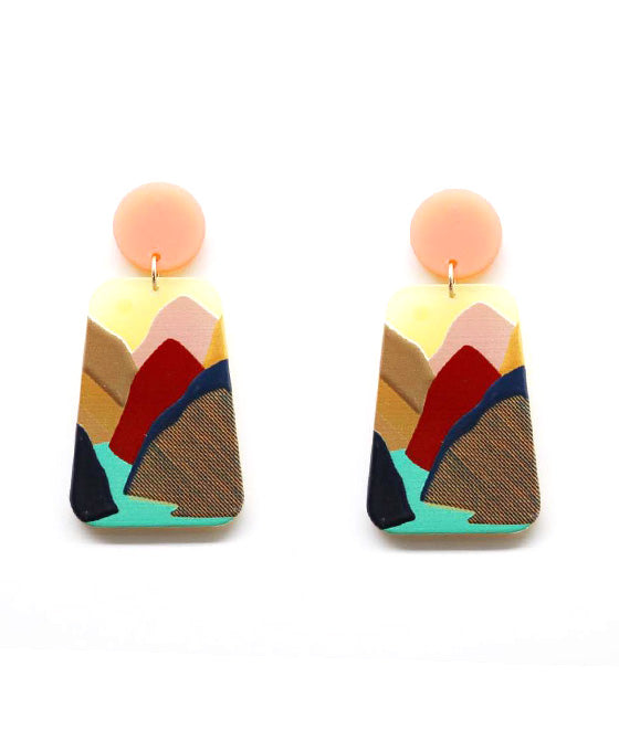 Painted Post Earring