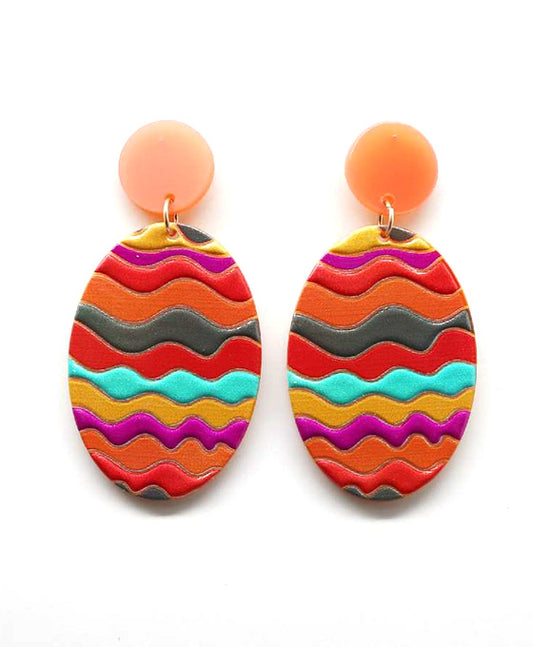 Painted Post Earring