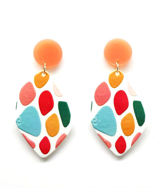 Painted Post Earring