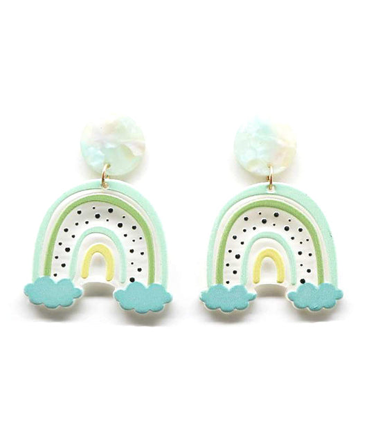 Rainbow Shpae Post Earring