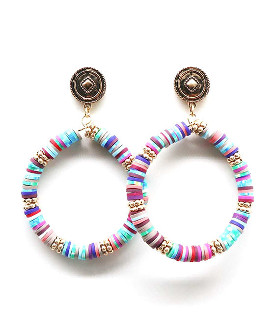 Heishi Beads Earring