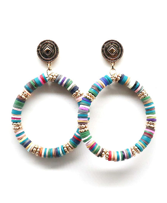 Heishi Beads Earring