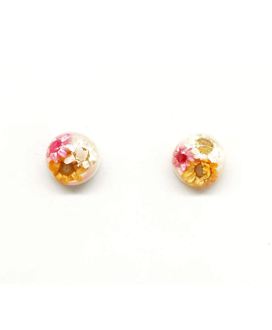 Rasin Flower Post Earring