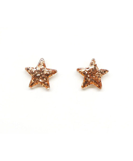 Acetate Star Post Earring