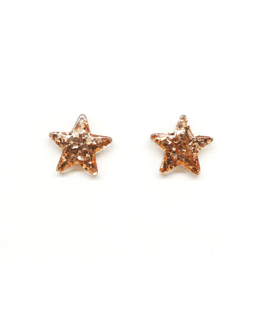 Acetate Star Post Earring