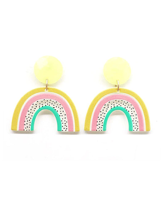 Rainbow Shpae Post Earring