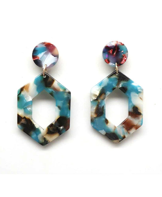 Acetate Post Earring