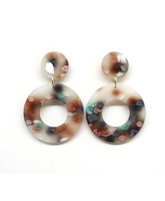 Acetate Post Earring