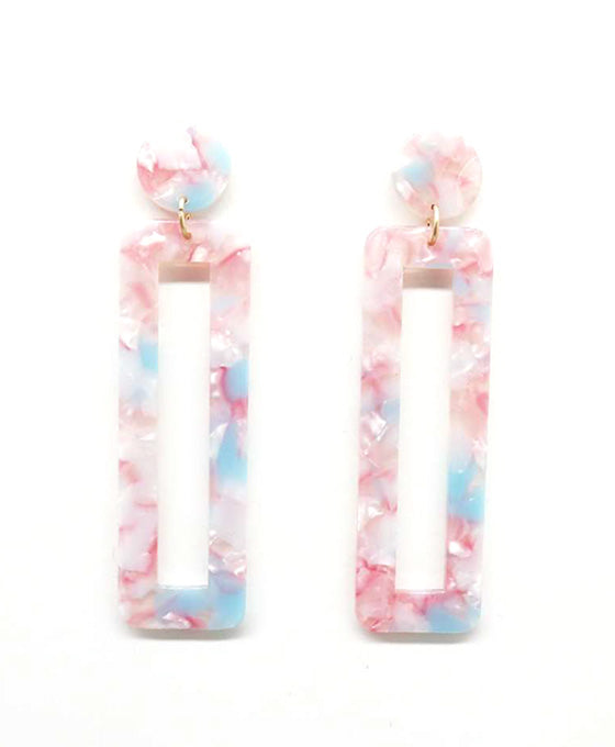 Acetate Post Earring