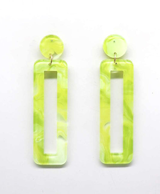 Acetate Post Earring