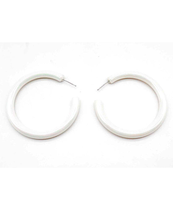 Acetate Hoop Earring