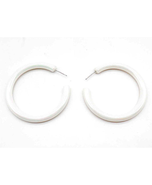 Acetate Hoop Earring