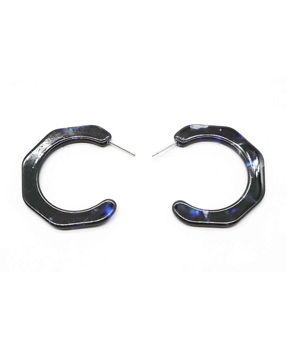 Acetate Color Hoop Earring
