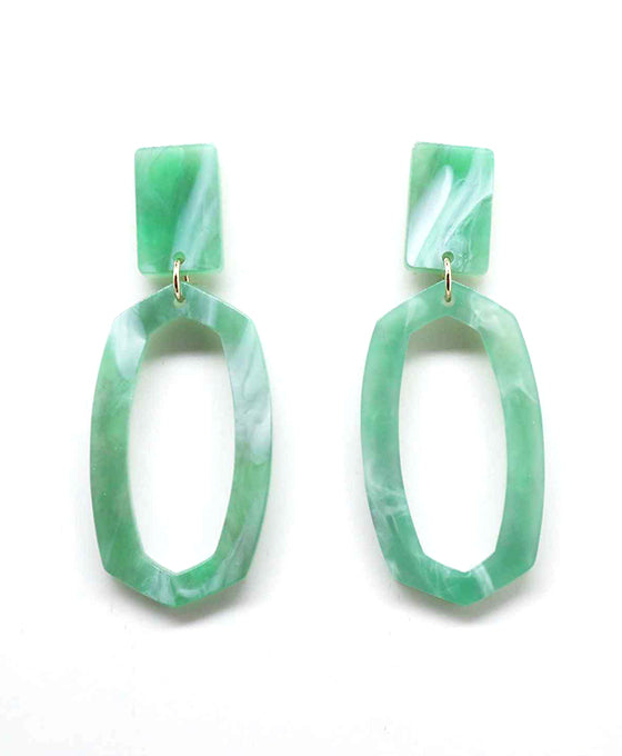 Acetate Post Earring