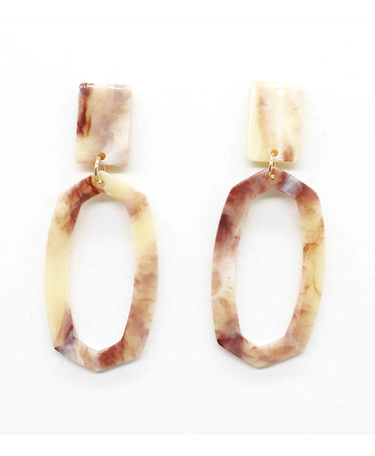 Acetate Post Earring