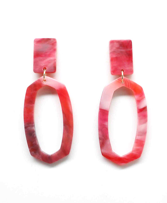 Acetate Post Earring