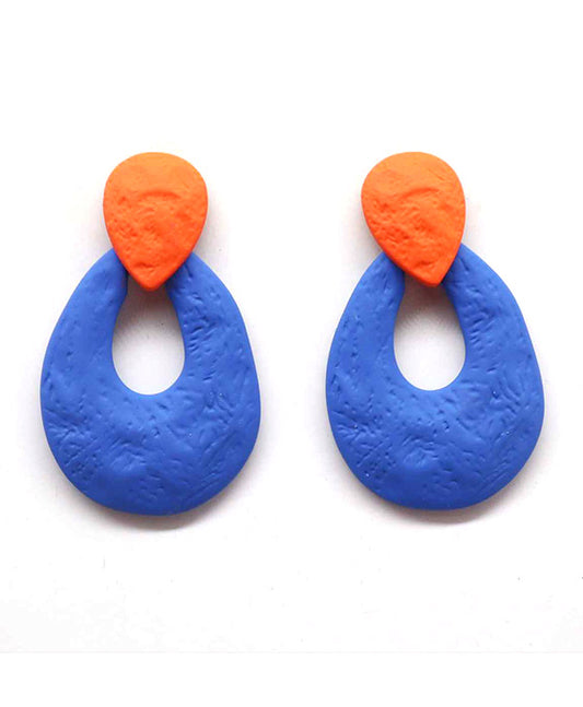 Painted Metal Earring