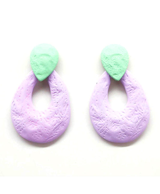 Painted Metal Earring