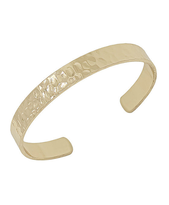 8mm Hammered Cuff Bracelet