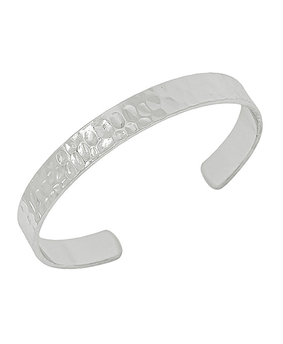 8mm Hammered Cuff Bracelet