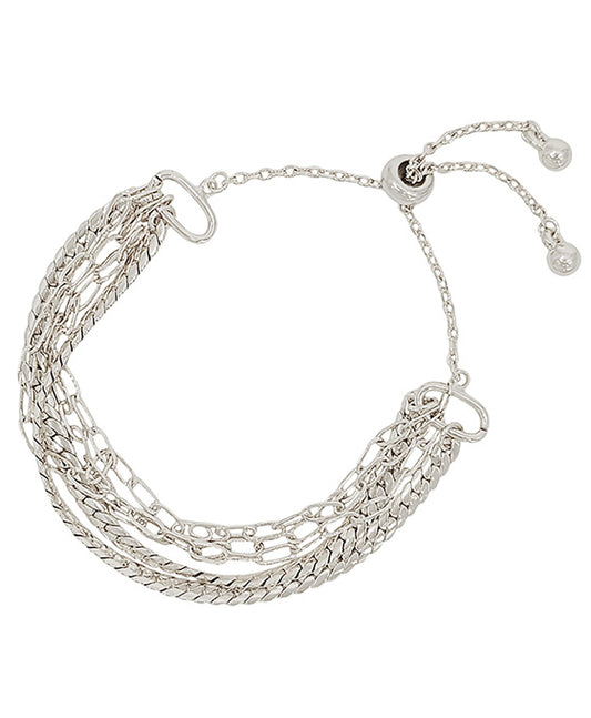 2 Snake Chain w/ Clip Adjustable Bracelet