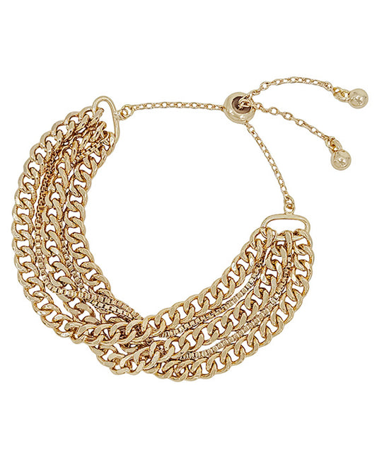 Chain Layered Adjustable Bracelet