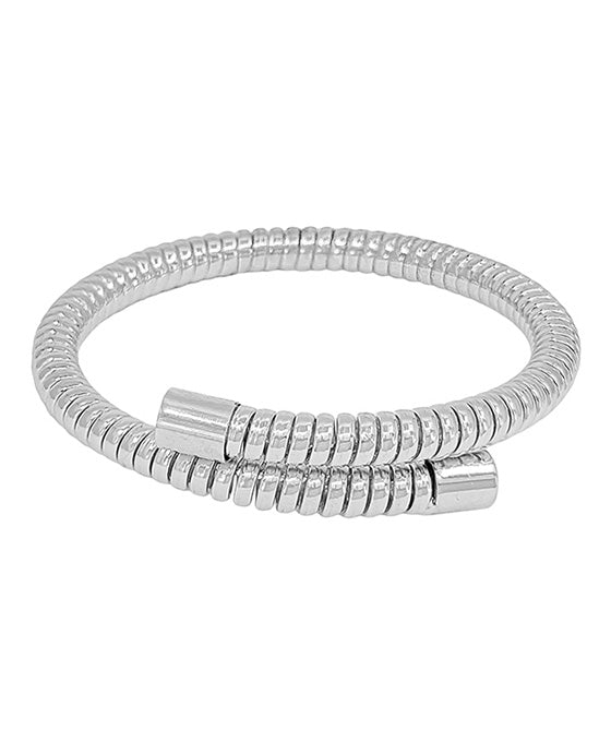 Snake Pattern Bold Metal Adjustable Bracelet