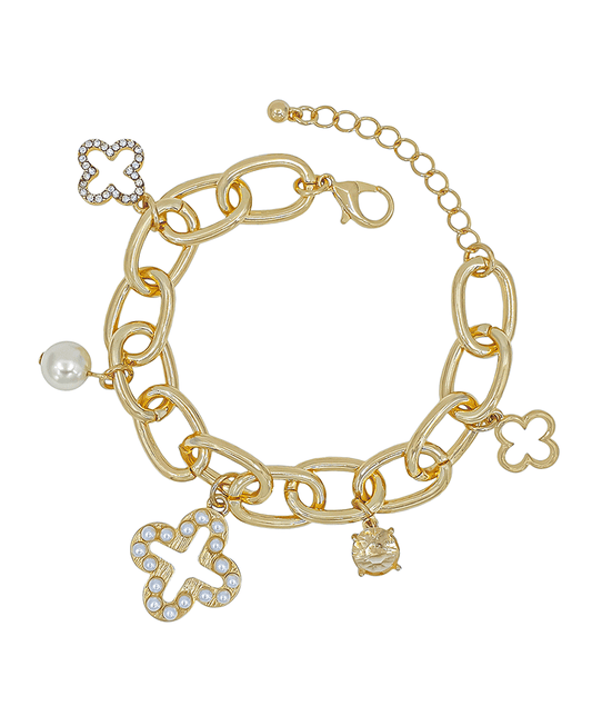 Clover Chunky Chain Bracelet