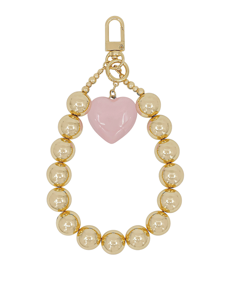 Epoxy Heart 16mm CCB Bag & Key Charm