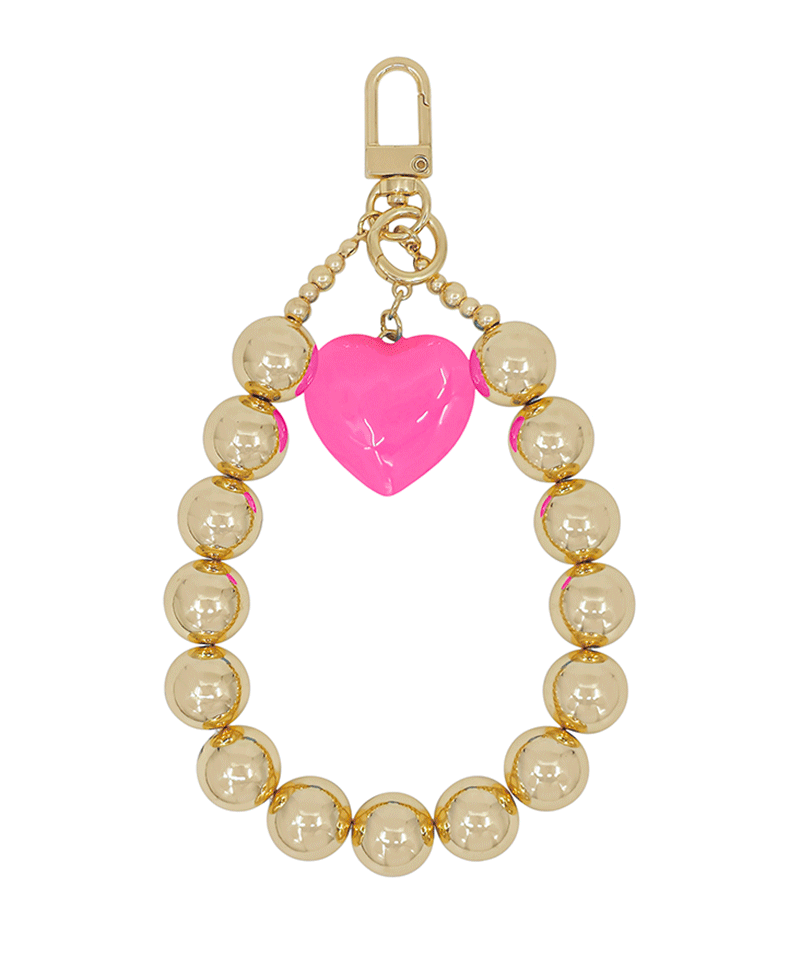 Epoxy Heart 16mm CCB Bag & Key Charm