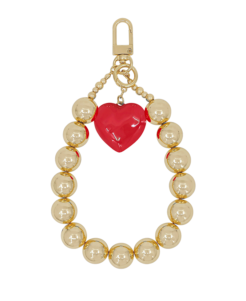 Epoxy Heart 16mm CCB Bag & Key Charm