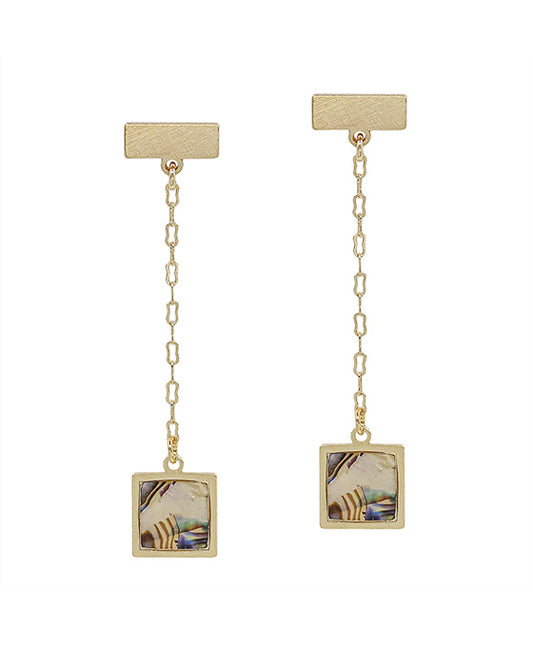 Bar Post w/ Mop Drop Earring