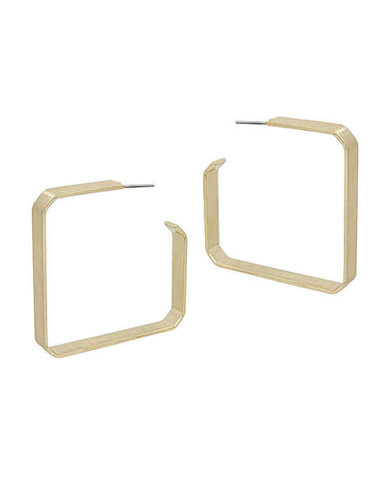 40mm Bold Square Shape Hoop Earring