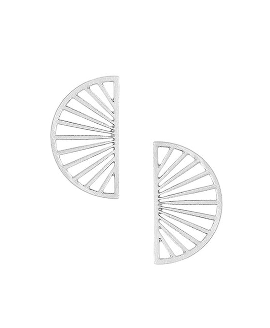 Half Round Filigree Post Earring