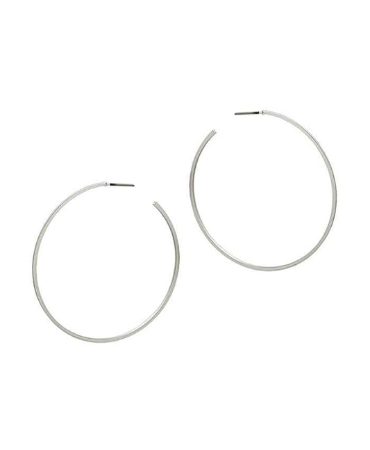 50mm Thin Metal Hoop Earring