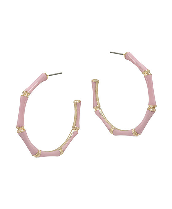 45mm Bamboo Shaped Epoxy Earring