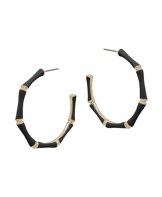 45mm Bamboo Shaped Epoxy Earring