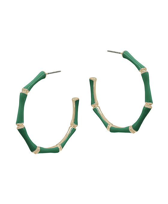 45mm Bamboo Shaped Epoxy Earring