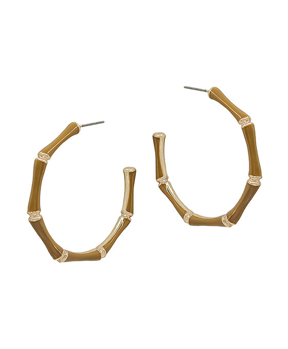 45mm Bamboo Shaped Epoxy Earring