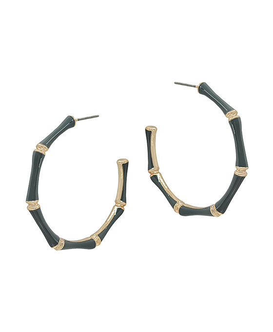 45mm Bamboo Shaped Epoxy Earring
