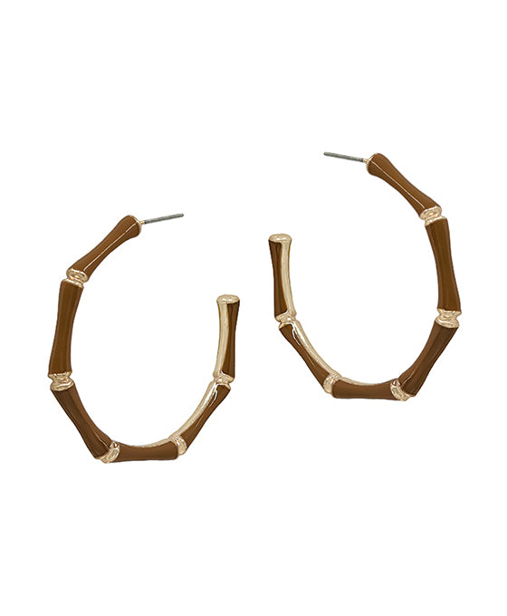 45mm Bamboo Shaped Epoxy Earring