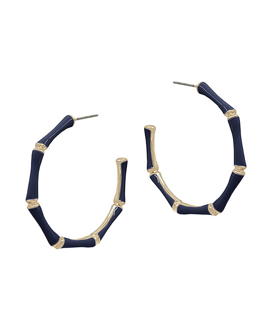 45mm Bamboo Shaped Epoxy Earring