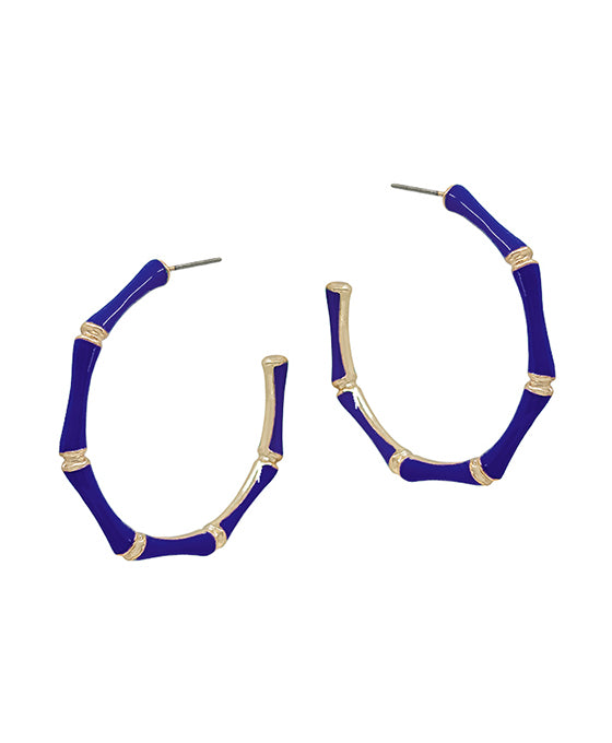 45mm Bamboo Shaped Epoxy Earring