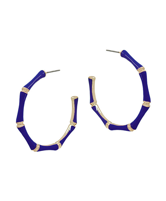 45mm Bamboo Shaped Epoxy Earring