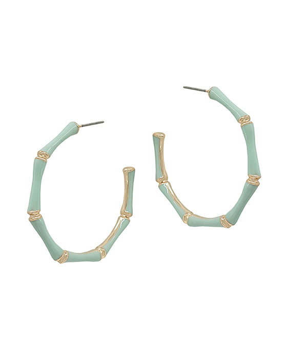 45mm Bamboo Shaped Epoxy Earring