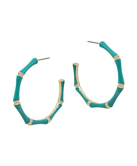45mm Bamboo Shaped Epoxy Earring