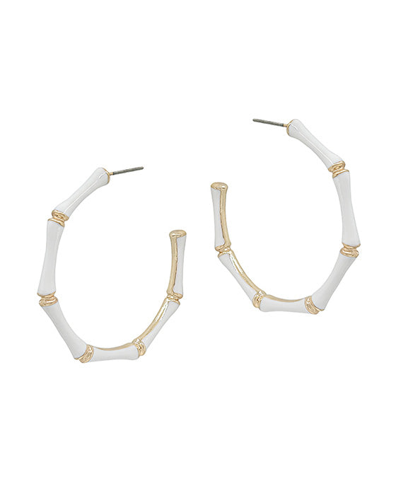 45mm Bamboo Shaped Epoxy Earring