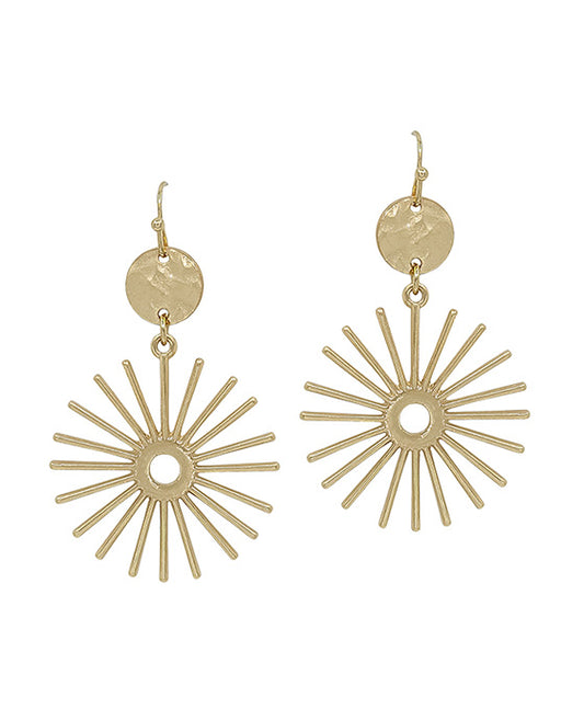 Spike w/ Circle Metal Earring