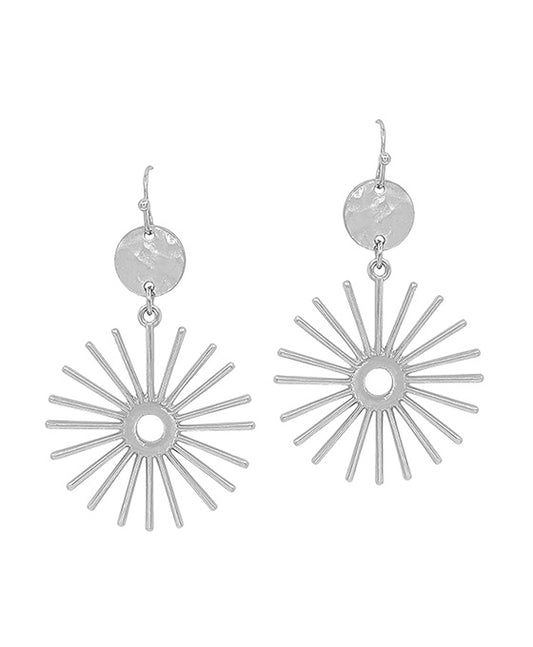 Spike w/ Circle Metal Earring
