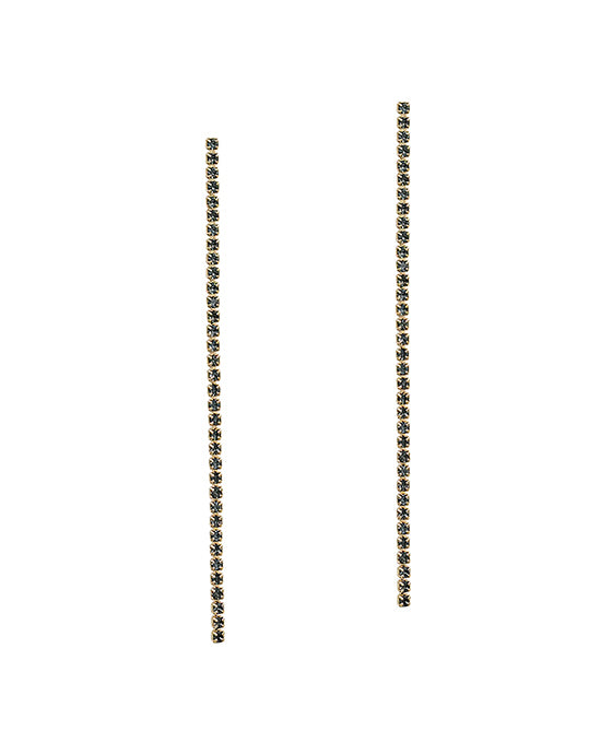 2.5 Inches Stone Linear Post Earring